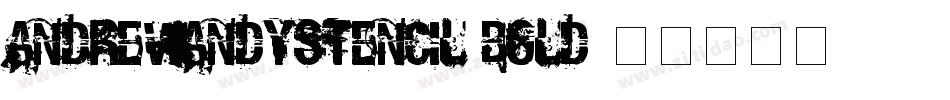 AndrewAndyStencil Bold字体转换